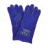 HERCULES FULL LEATHER GLOVE BLU (SINGLE LAYER) 14