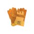 HERCULES HALF LEATHER HAND GLOVE YEL (5 STAR) 10 1-2-- PHOTO 1
